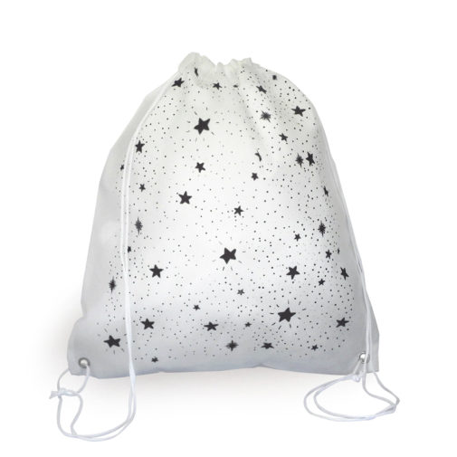 Zaino di Tessuto Bianco Stella