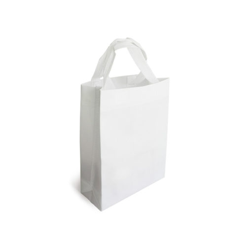 Borsa Tessuto Fiocco Bianco