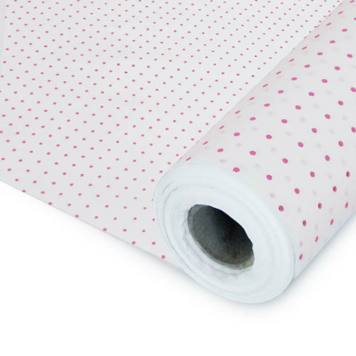 Rotolo Carta Velina Plumeti Rosa