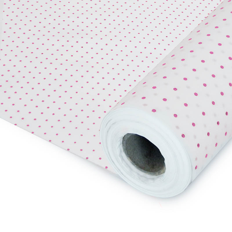 Rotolo Carta Velina Plumeti Rosa
