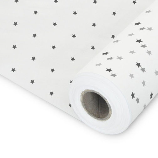 Rotolo Carta Velina Stelle Nere