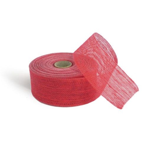 Nastro di Juta Rosso 40 mm