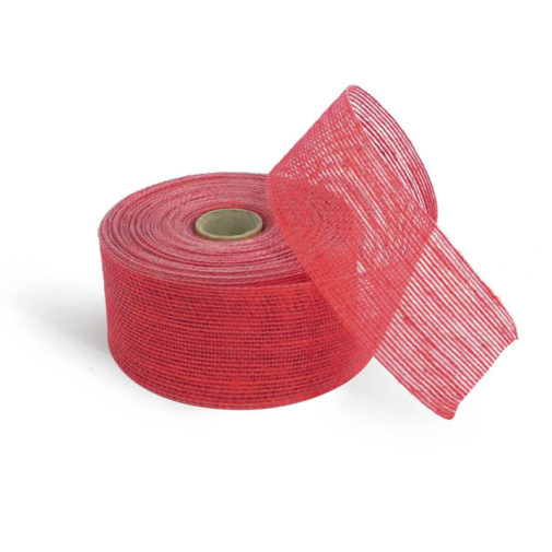 Nastro di Juta Rosso 60 mm