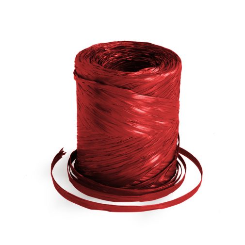 Nastri di Rafia Rosso Metallico